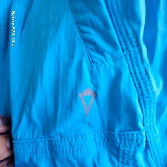 Ivivva lululemon girls Sz 10 blue live to move crop ruched pants - Picture 8 of 8